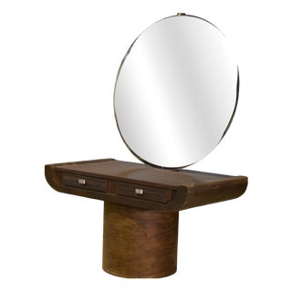 Brutalist Mirror Dressing Table, 1960s For Sale