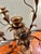 Vintage Italian or French Style Solid Brass Five-Light Floral Tole Candelabra With Original Gilt Finish For Sale - Image 12 of 14