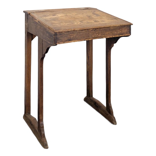 Fir School Desk For Sale