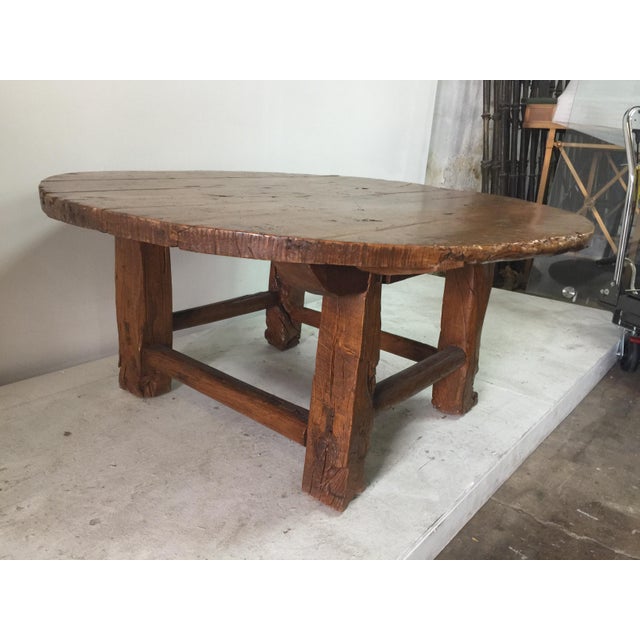 Antique Chinese Huanghuali Hardwood Round Table For Sale - Image 11 of 18