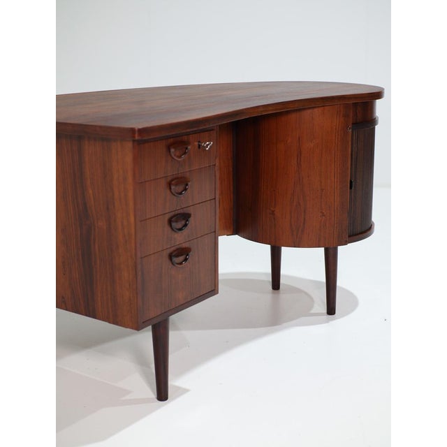 Model 54 Kidney Desk from Feldballes Møbelfabrik, Denmark, 1960s For Sale - Image 11 of 18
