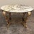 Baroque Italian Gilt Iron Régence Style Oval Marble Top Coffee Table For Sale - Image 3 of 17