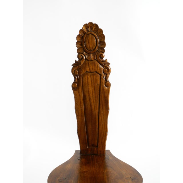 Spanish Wooden Chair with Ornate Backrest, 1960s For Sale - Image 14 of 18