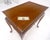 Queen Ann Solid Mahogany Pull Out Trays Gallery Top Side End Table MINT For Sale - Image 9 of 9