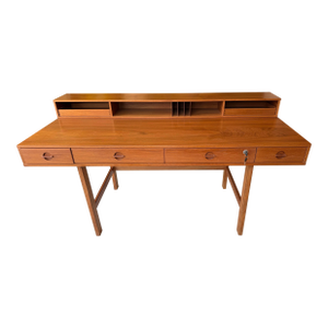 Mid Century Modern Danish Modern Teak Flip Top Desk Designed by Peter Lovig Nielsen for Dansk - Denmark