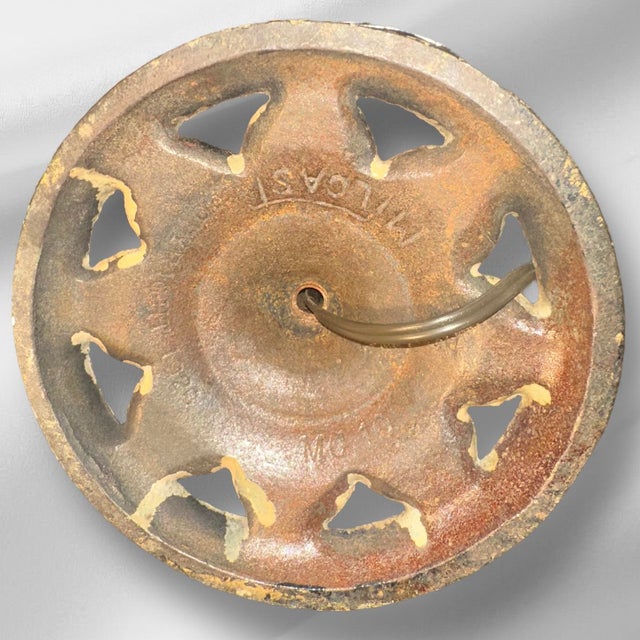 1940s Rustic Cream Colored Table Lamp For Sale - Image 9 of 9