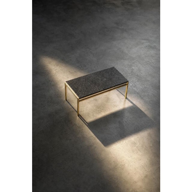 Mid-Century Italian Modern Brass Coffee Table with Stone Top, 1970s For Sale - Image 10 of 18
