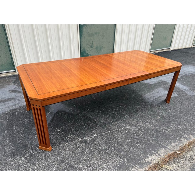 American Stickley 21st Century Collection Cherry Extension Dining Table For Sale - Image 3 of 12