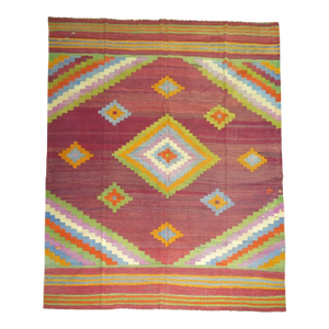 Vintage Zabihi Collection Turkish Room Size Kilim