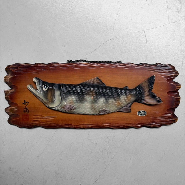 Japanese Salmon Wall Relief, 1970s For Sale - Image 6 of 11