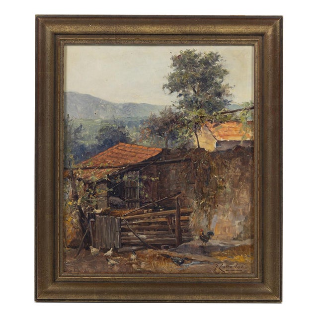José Cavadas, Woodcocks, Oil Painting, 20th Century For Sale