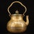 Art Deco Brass Teapot With Calligraphy and Gem Accents For Sale - Image 3 of 9
