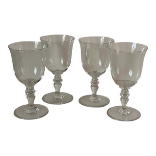 Late 20th Century Baccarat "Provence" Claret Wine Glasses- Set of 4 For Sale