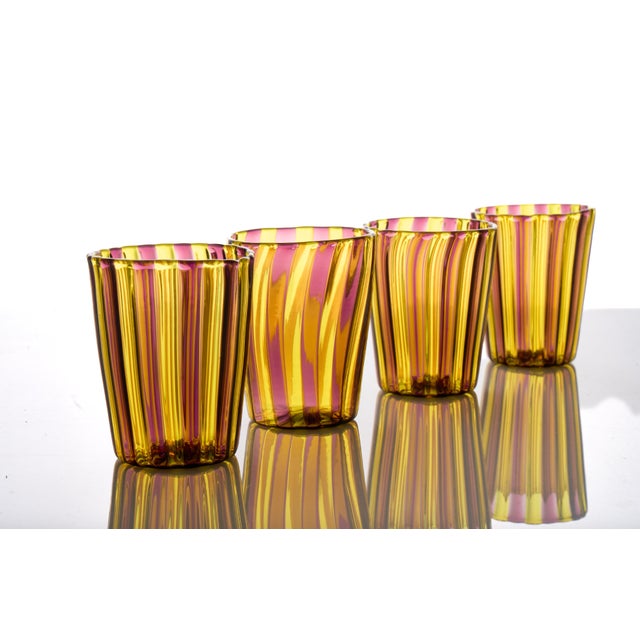2000 - 2009 Italian Crystal Glasses by Mariana Iskra for for Ribes Studio, 2004, Set of 4 For Sale - Image 5 of 6