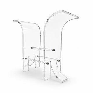Vintage Lucite Wing Panel Console Table Base For Sale