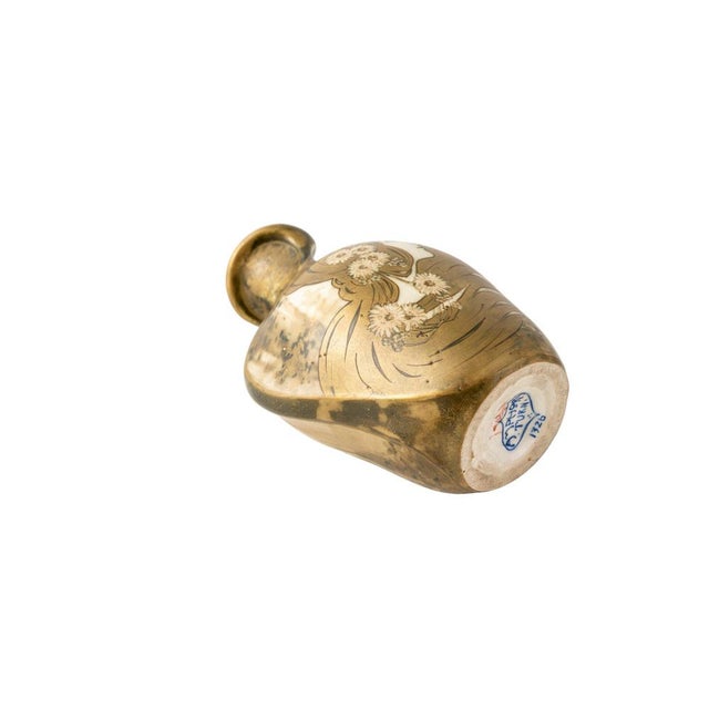 Pair of Gilted and Hand-Painted Vases by Nikolaus Kannhäuser for Amphora Riessner Stellmacher & Kessel, 1898 For Sale - Image 6 of 14