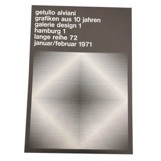 Antonio Calderara, Galerie Design 1 Exhibition Poster, 1971, Silkscreen For Sale