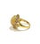 Bochic “Capri” Vintage Honey Opal & Tanzanite Ring — 18K Gold & Silver For Sale - Image 9 of 11