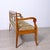 1930s Directoire Walnut and Floral Fabric Bench, Italy, 1900s For Sale - Image 5 of 18