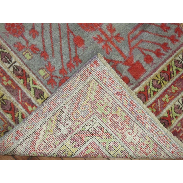 Early 20th Century Early 20th Century Pomegranate Antique Khotan Rug - 5'11" x 9' For Sale - Image 5 of 9