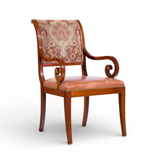Brown Kindel Furniture Mahogany Sleigh Back Dining Chairs - Set of 8 For Sale - Image 8 of 14