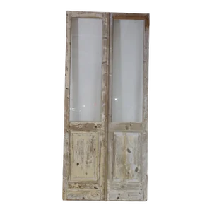 Late 19th Century Double French Doors With Glass - a Pair