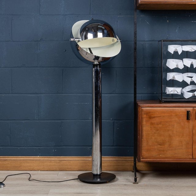 20th Century Italian Space Age Chrome Floor Lamp, 1970s For Sale - Image 18 of 18
