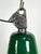 1960s Industrial Green Enamel Factory Lamp with Cast Iron Top, 1960s For Sale - Image 5 of 17
