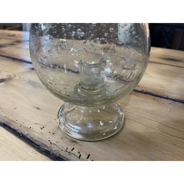 Large Blown Glass Candleholder from Biot For Sale - Image 3 of 7