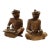 Vintage Chinoiserie Hand-Carved Soapstone Scholar Figurines With Abacus & Tablet, Set of 2 For Sale