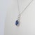 2020s 3.2Ct Tanzanite Pendant With Natural Diamond Accents in Solid 14k Gold, 10x8mm For Sale - Image 5 of 7