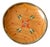 Vintage Hand-Painted Folk Art Wooden Bowl For Sale