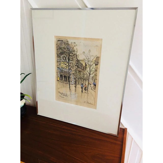 Soutine Art Arts Painting, Paris, 1930s, Watercolor For Sale - Image 6 of 8