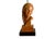 Wood Vintage Art Deco Hand Carved Lady Table Lamp For Sale - Image 7 of 12