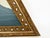 "Waves" Abstract Art in Antique 1890's Frame, Original Seascape Painting in Triangular Frame by JTS For Sale - Image 10 of 11