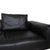 Black Moss Leather Three-Seater Sofa with Ottoman from COR, Set of 2 For Sale - Image 8 of 18