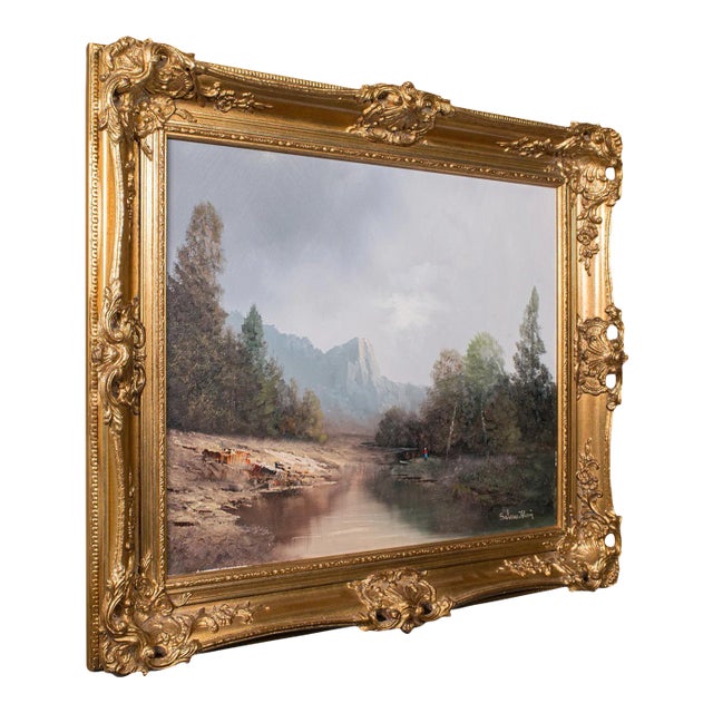 1970's Vintage Landscape Painting For Sale