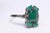 1990s Emerald Cluster and Diamond Ring For Sale - Image 5 of 5