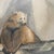 Early 21st Century 20" Whimsical Polar Bear Painting in Burlwood Frame, Double Matted Gallery Presentation For Sale - Image 5 of 12
