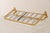 Mid-Century Modern Gold Aluminum Wall Coat Rack with Top Tray and Bottom Hooks, 1950s For Sale - Image 3 of 6