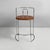 Italian modern brown faux leather and steel bar stool Gaja by Kazuhide Takahama for Gavina, 1970s Bar stool model Gaja...