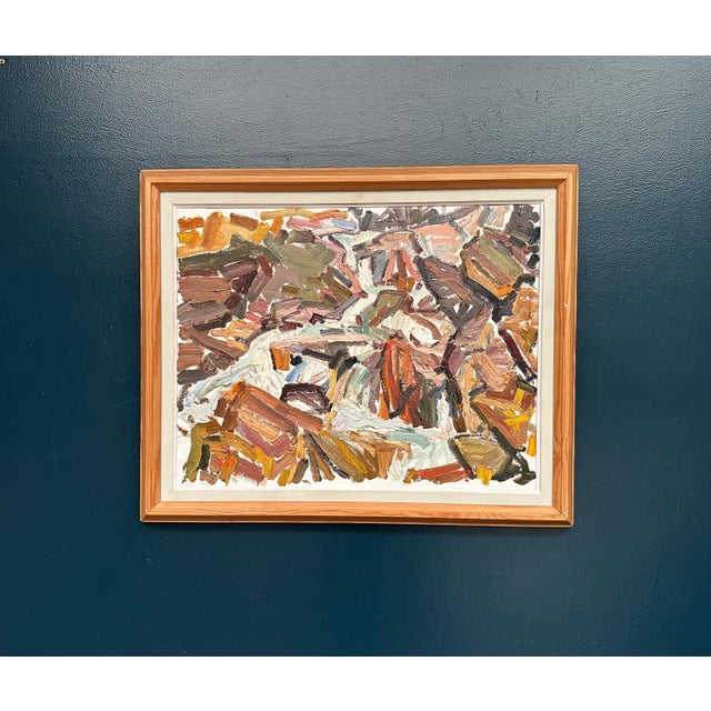 Olle Blomberg, Waterfall, 1972, Oil on Canvas, Framed For Sale - Image 7 of 18