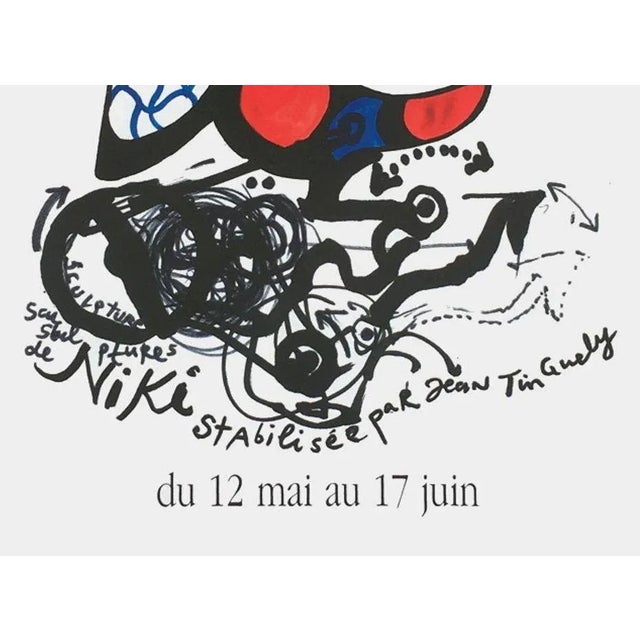 Niki DE SAINT PHALLE & JEAN TINGUELY GALERIE DE FRANCE - JGM. GALERIE 1989 original poster on thin coated paper signed in...