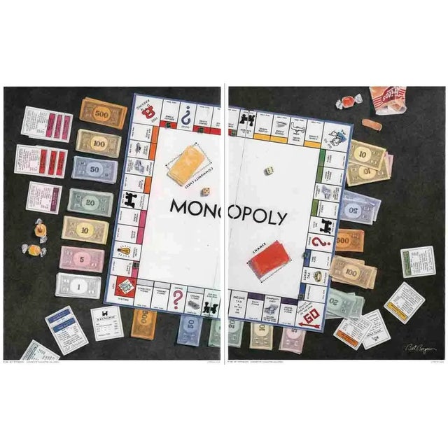 Artist: Bet Borgeson Title: Monopoly Diptych Year: 1985 Signed: No Medium: Offset Lithograph Paper Size: 10 x 16 inches (...