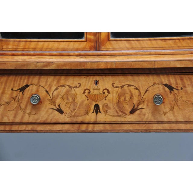 Satinwood Display Cabinet, 1800s For Sale - Image 5 of 13