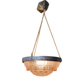 Art Deco Hanging Light from Muller Frères, 1920s For Sale