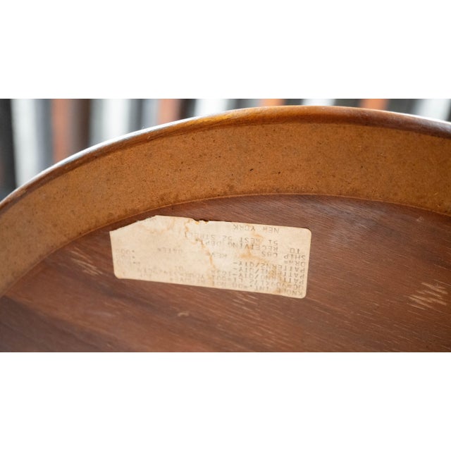 Vintage Knoll International Saarinen Walnut Tulip Side Table For Sale - Image 13 of 13