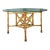 Vintage Bamboo and Glass Dining Table For Sale