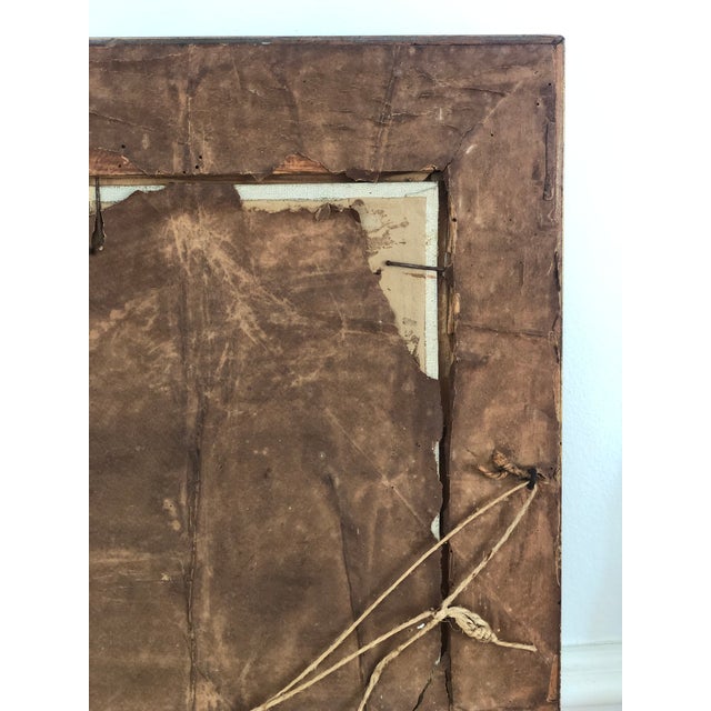 Vintage Original Cottage Oil Painting: Framed Nature Garden Art For Sale - Image 13 of 13