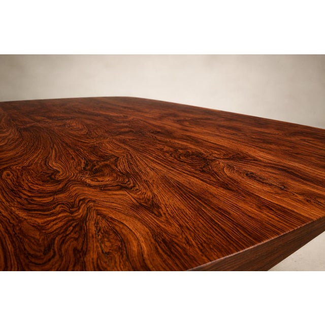 Brazilian Modern "Beg" Dining Table in Brazilian Rosewood and Chrome by Sergio Rodrigues, Brazil, 1960s For Sale - Image 15 of 18